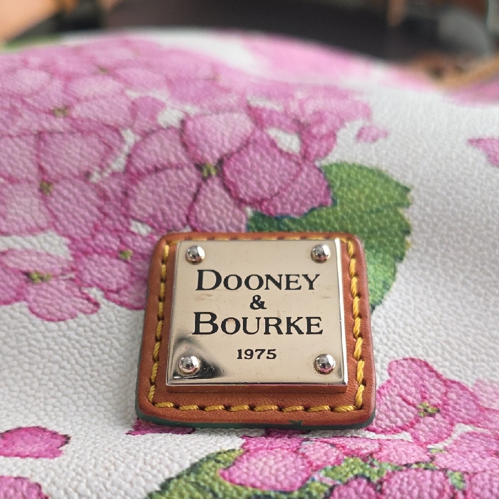 Dooney & Bourke Pink Floral Shoulder Bag - Picture 2 of 7